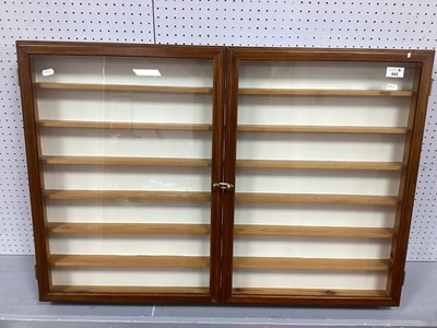 Lot 642 - A Wooden Framed Glazed Display Cabinet...