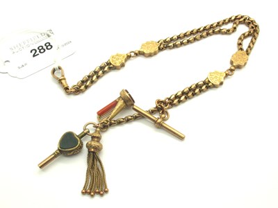 Lot 288 - An Antique Fancy Link Albertina, panel and...