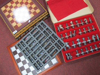 Lot 1407 - Chess Sets - Napoleon v Wellington in Resin,...