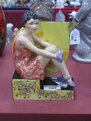 Lot 1285 - Peggy Davies 'Back in Time' Figurine, an...