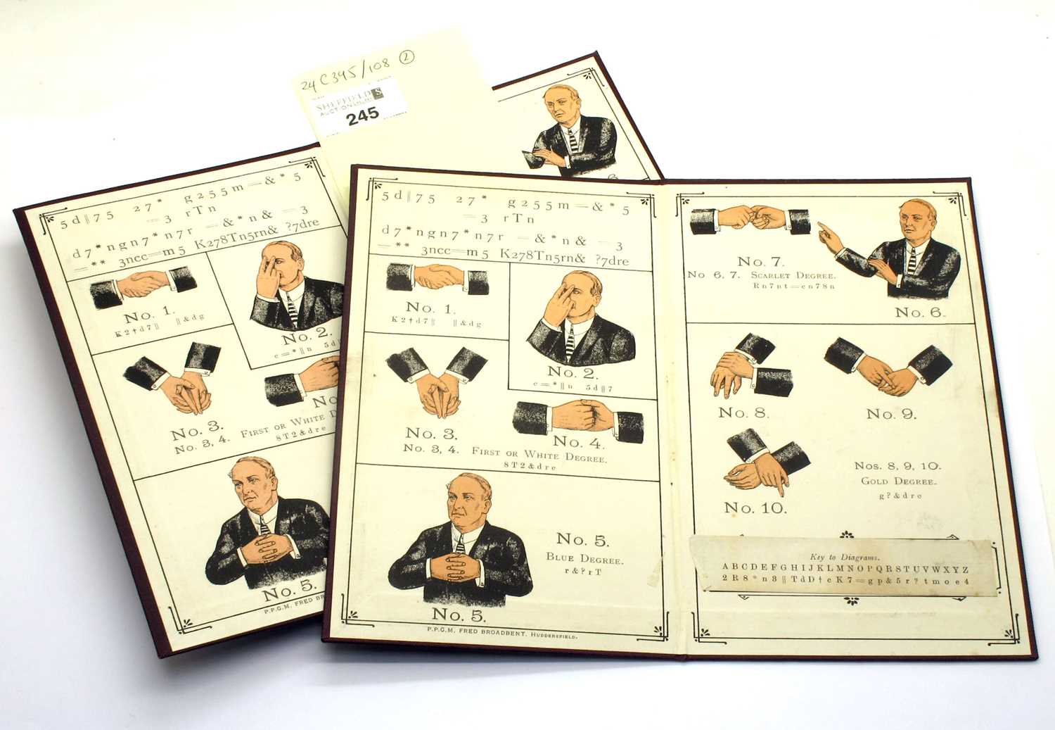 Lot 245 - Masonic Interest - Two Freemason Handshake /...