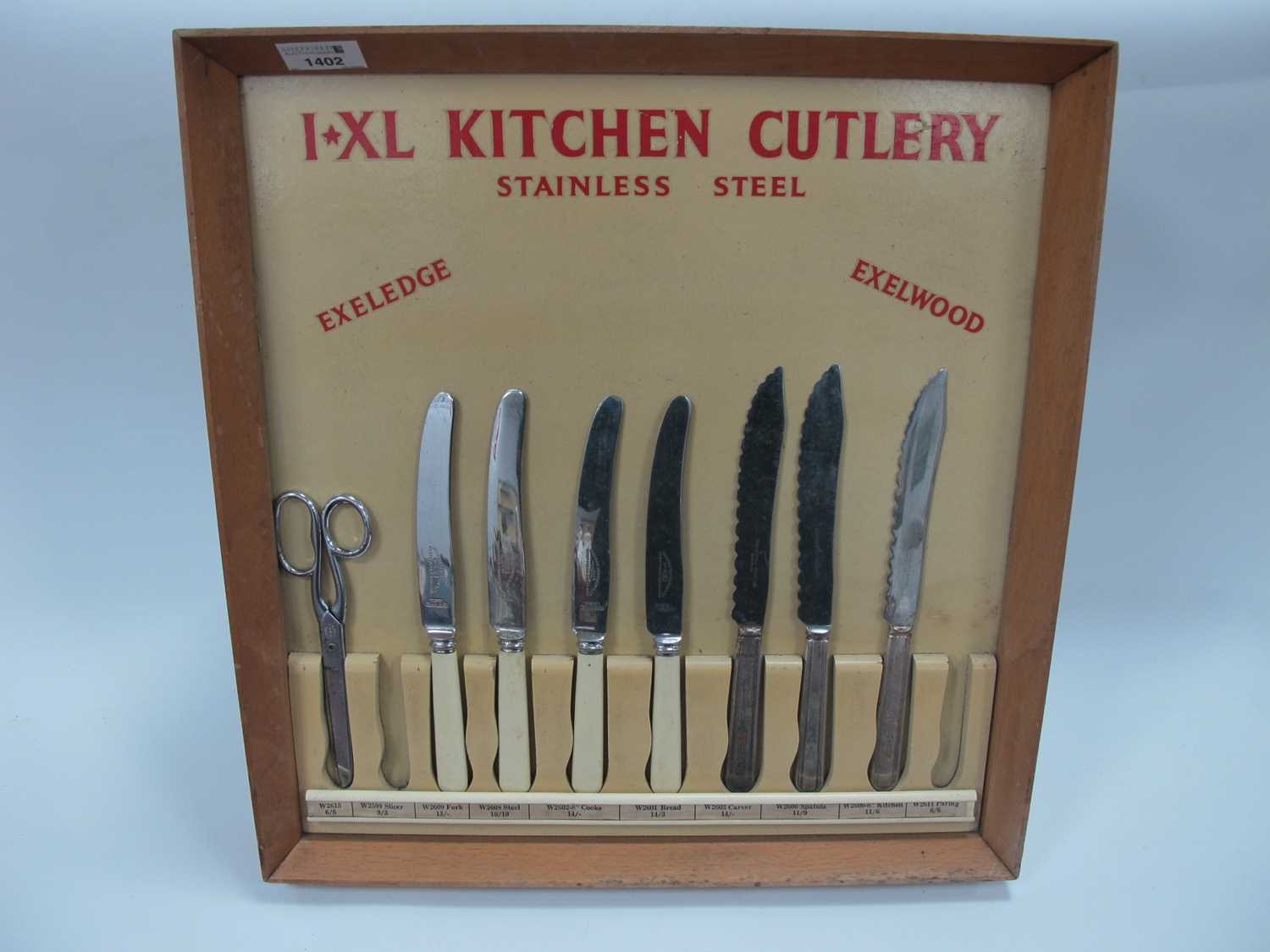 Lot 1402 - A Mid XX Century Cutlery Display Stand for...
