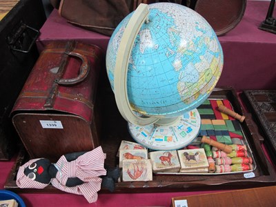 Lot 1339 - A Circa 1950's Tinplate Globe, on base,...