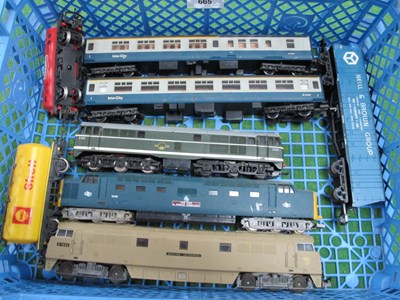 Lot 665 - Three 'OO' Gauge/4mm Unboxed Deisel...