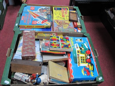 Lot 1149 - Four Boxes of Vintage Games and Toys,...