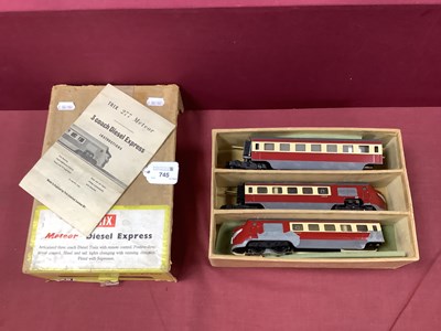 Lot 745 - A Trix Twin 'OO' Scale '277 Meteor' 3 coach...