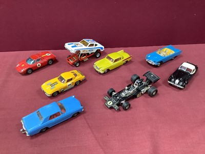 Lot 728 - Eight Corgi Diecast Cars, including 'Gloworm'...