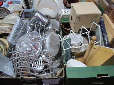 Lot 1114 - Stainless Steel Cooking Utensils, bowls etc:-...