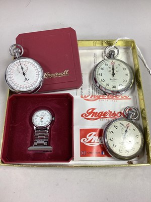 Lot 122 - HANHART Openface Stopwatch, 1/5 Sec; TIM 1/10...