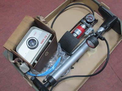 Lot 1070 - Bicycle Pump, pedal power pump, stethoscope,...