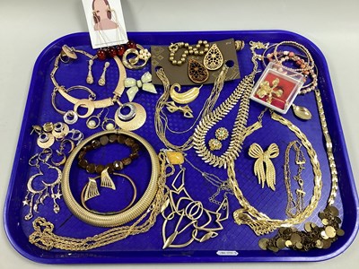 Lot 188 - A Collection of Gilt Coloured Jewellery,...