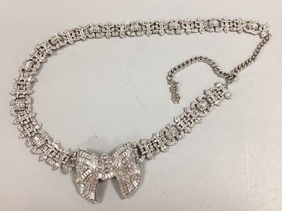 Lot 182 - Butler & Wilson; A Modern Diamanté Belt, tied...