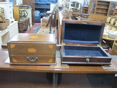 Lot 1499 - Edwardian Mahogany Box Having Batwing Inlay,...