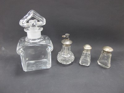 Lot 1303 - Baccarat Guerlain Glass Scent Bottle, 15.5cm...