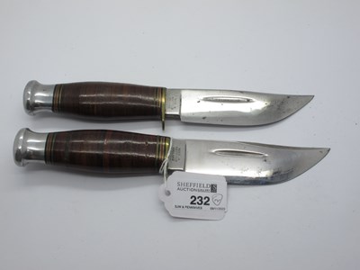 Lot 232 - Milbro Kampa bowie knife Sheffield, leather...