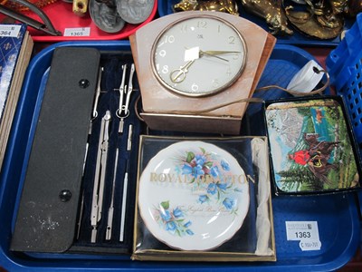 Lot 1369 - Melina Alabaster Fronted Mantle Clock,...