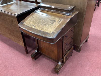 Lot 1541 - XIX Century Mahogany Davenport Desk, with dome...