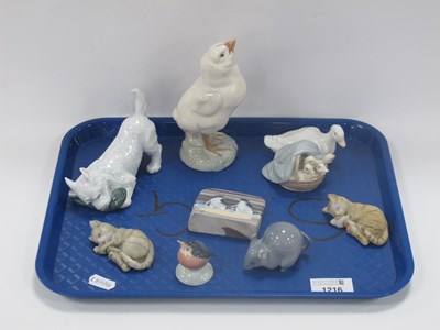 Lot 1216 - Royal Copenhagen Turkey Chicken 1185, terrier...