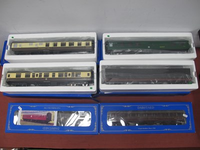 Lot 587 - Five Darstaed O Gauge/7mm Boxed MK1 Coaches,...