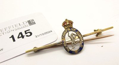 Lot 145 - An Antique Royal Corps of Signals Sweetheart...