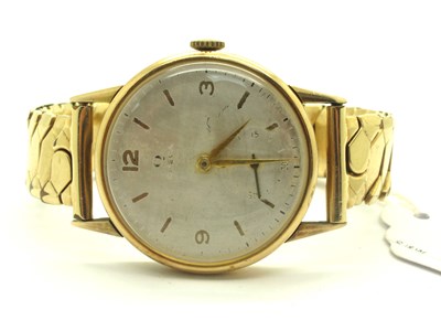 Lot 296 - Omega; A 1930's Gent's Wristwatch, the (feint)...