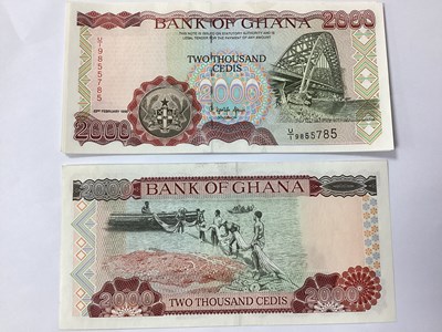 Lot 509 - Six Uncirculated Consecutive Run Ghana Two...