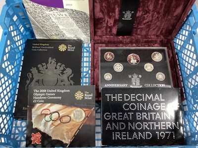 Lot 361 - Five Royal Mint Coins And Coin Sets, including...