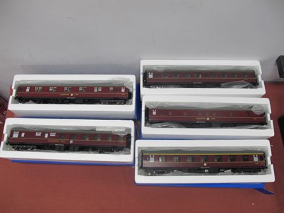 Lot 591 - Five Darstead 'O' Gauge/7mm Boxed MKI Maroon...