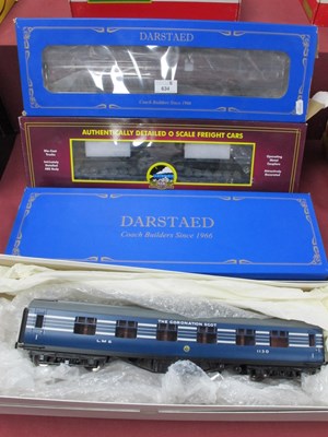 Lot 634 - Three 'O' Gauge/7mm MKI Boxed Coaches,...