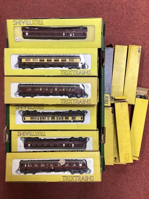 Lot 302 - Twenty Plus Trix Trains and Coaches, all...