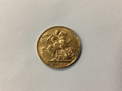 Lot 556 - 1910 Edward VII Gold Sovereign.