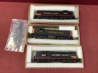 Lot 734 - Three 'HO' Gauge Boxed U.S.A Outline Southern...