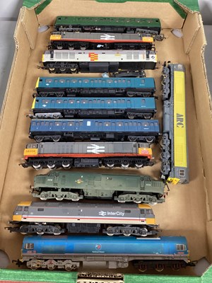 Lot 343 - Nine OO Scale British Outline Diesel...