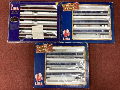 Lot 351 - Three Lima HO Gauge Golden Series Train Packs,...