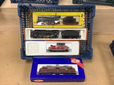 Lot 407 - Four HO Gauge Continental Outline Locomotives...