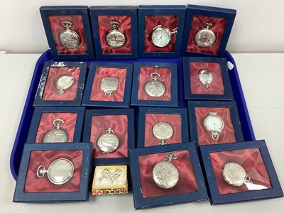 Lot 176 - Modern Collectors Pocket Watches, boxed (15);...