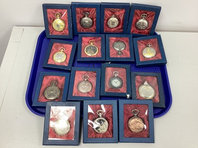 Lot 172 - Modern Collectors Pocket Watches, boxed. (15)