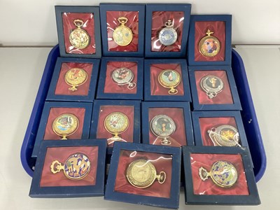 Lot 166 - Modern Collectors Pocket Watches, boxed. (15)