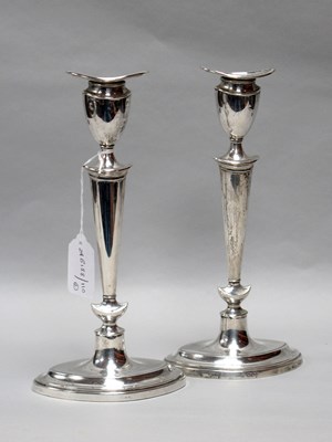 Lot 16 - A Pair of Hallmarked Silver Candlesticks,...