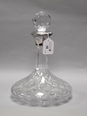 Lot 15 - A Scottish Hallmarked Silver Mounted Glass...