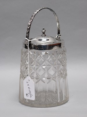 Lot 17 - A Hallmarked Silver Mounted Swing Handle Glass...