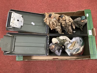 Lot 475 - Five Modern Military Action Figures...