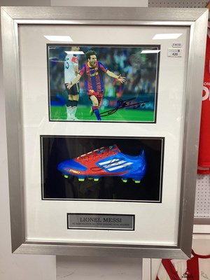 Lot 420 - Lionel Messi Autographs, both black marker...