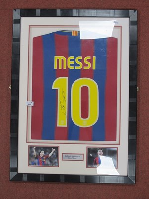 Lot 642 - Lionel Messi Autograph, black marker signed...