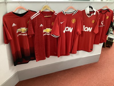 Lot 418 - Manchester United Home Shirts, Nike x 3,...