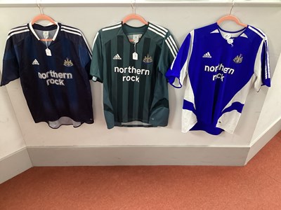 Lot 409 - Newcastle United Adidas Away Shirts, with...