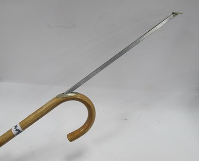 Lot 1409A - A Mid XX Century Walking Cane, concealing a...