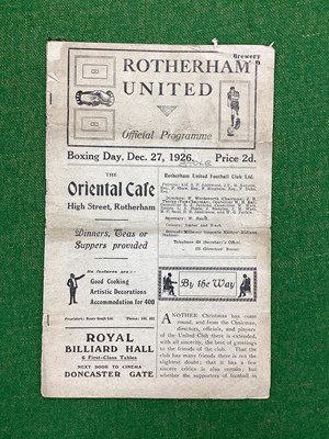 Lot 948 - 1926 - 7 Rotherham United v. Stoke City Twelve...