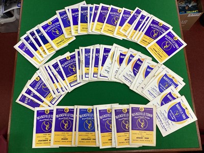 Lot 796 - Mansfield Town Home Programmes 1963 - 67,...