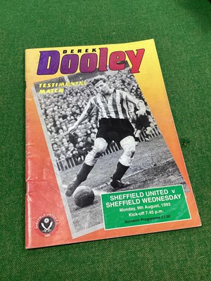 Lot 728 - Derek Dooley Testimonial Programme, signed by...